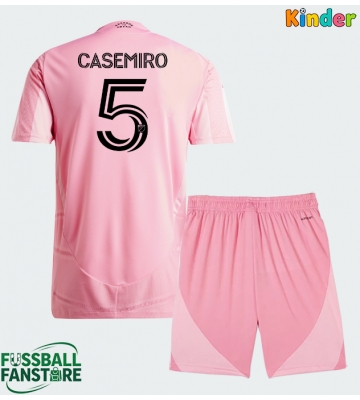 Inter Miami Casemiro #5 Replik Heimtrikot Kinder 2026-27 Kurzarm (+ Kurze Hosen)